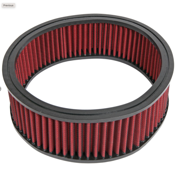 Luftfilter rött 8" x 3"