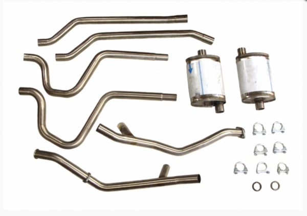 Avgassystem dubbelt till Ford Mustang 1964-70