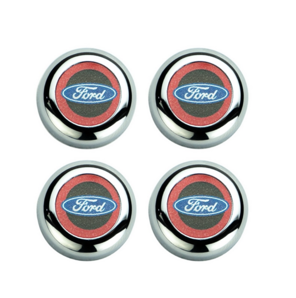 Skruv och täcklock Ford emblem registreringskylt