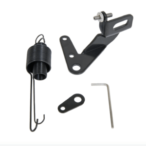 Gasvajerfäste med fjäder