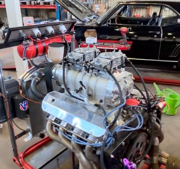 First start up, Blower big block Chevy 😍😍😍