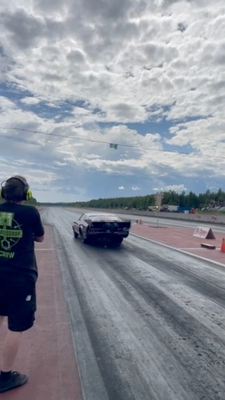 Första dagen på Pite dragway och nu ligger Tindra kvaltvåa.